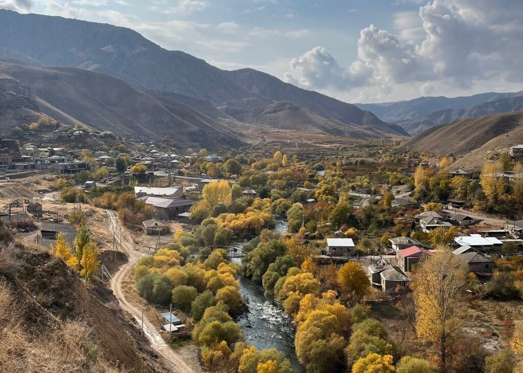Areni village and vineyards in Vayots Dzor, Armenia