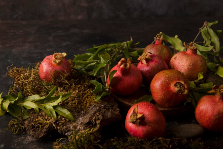 Ripe red pomegranates, a symbol of Armenia