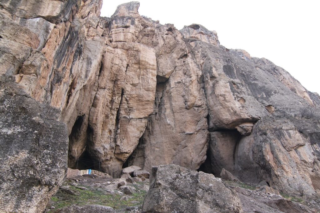 The entrance of the Areni-1 cave in Vayots Dzor, Armenia