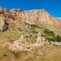 Aerial view of Noravank Monastery Aerial view of Noravank Monastery in its red rock gorge, Vayots Dzor, Armenia